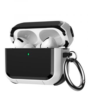 Etui LEVCORP Wzmacniany do Apple AirPods 3 Silicone z klapką Biały