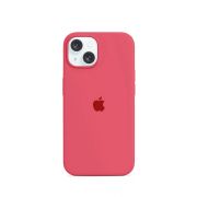 Etui LEVCORP do Apple iPhone 14 Silicone Hibiskus czerwony