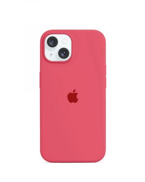 Etui LEVCORP do Apple iPhone 14 Silicone Hibiskus czerwony