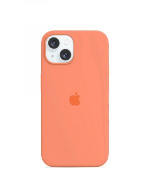 Etui LEVCORP do Apple iPhone 15 Silicone Świeży pomarańczowy