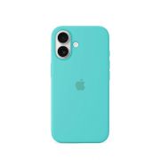 Etui LEVCORP do Apple iPhone 16 Silicone Akwamaryna