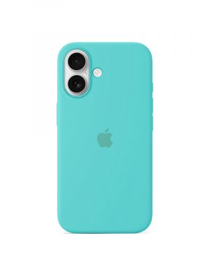 Etui LEVCORP do Apple iPhone 16 Silicone Akwamaryna