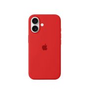 Etui LEVCORP do Apple iPhone 16 Silicone Czerwony