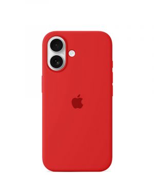 Etui LEVCORP do Apple iPhone 16 Silicone Czerwony
