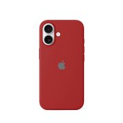 Etui LEVCORP do Apple iPhone 16 Silicone Czerwony chiński