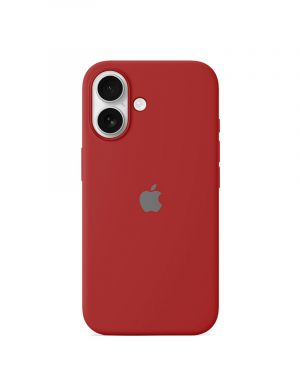 Etui LEVCORP do Apple iPhone 16 Silicone Czerwony chiński