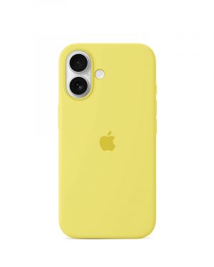 Etui LEVCORP do Apple iPhone 16 Silicone Cytrynowy żółty