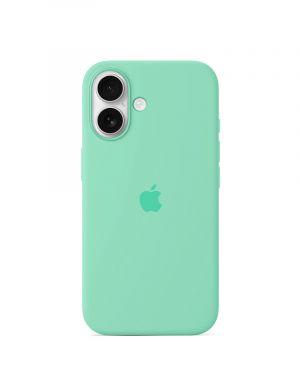 Etui LEVCORP do Apple iPhone 16 Silicone Mięta zielona