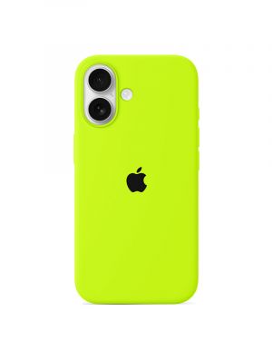 Etui LEVCORP do Apple iPhone 16 Silicone Neonowa zieleń