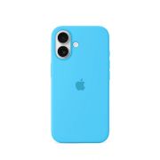 Etui LEVCORP do Apple iPhone 16 Silicone Błękit nieba