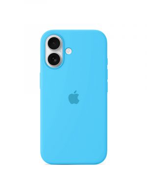 Etui LEVCORP do Apple iPhone 16 Silicone Błękit nieba