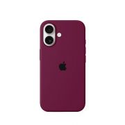 Etui LEVCORP do Apple iPhone 16 Silicone Dojrzała wiśnia