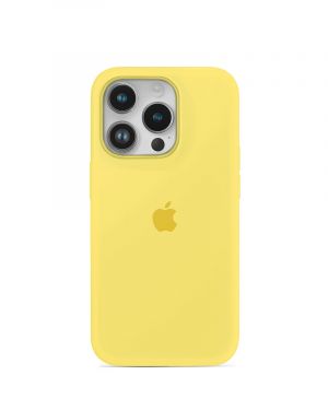 Etui LEVCORP do Apple iPhone 12 / 12 Pro Silicone Cytrynowy żółty