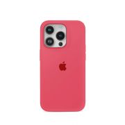 Etui LEVCORP do Apple iPhone 13 Pro Silicone Hibiskus czerwony