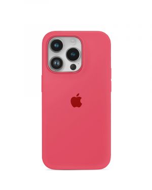 Etui LEVCORP do Apple iPhone 13 Pro Silicone Hibiskus czerwony