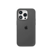 Etui LEVCORP do Apple iPhone 12 / 12 Pro Silicone Szary węgiel