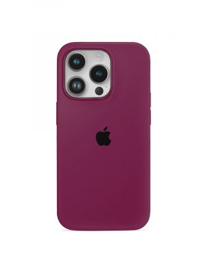 Etui LEVCORP do Apple iPhone 14 Pro Max Silicone Dojrzała wiśnia