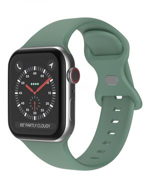 Pasek Silikon LEVCORP Apple Watch 42/44/45/49 motyl Odcień zieleni