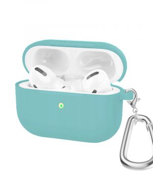 Etui LEVCORP do Apple AirPods Pro 2 Silicone z  klapką Akwamaryna