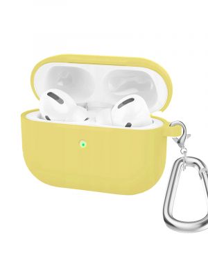 Etui LEVCORP do Apple AirPods Pro 2 Silicone z  klapką Cytrynowy żółty