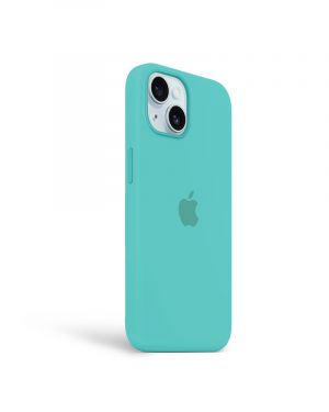 Etui LEVCORP do Apple iPhone 13 Silicone Akwamaryna
