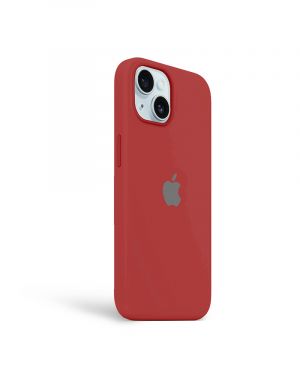 Etui LEVCORP do Apple iPhone 15 Silicone Czerwony chiński