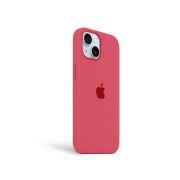 Etui LEVCORP do Apple iPhone 14 Silicone Hibiskus czerwony
