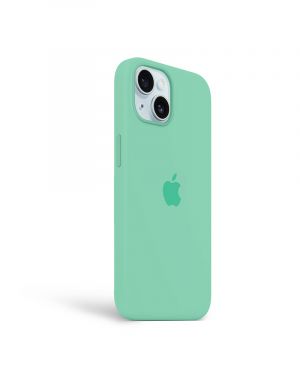 Etui LEVCORP do Apple iPhone 16 Silicone Mięta zielona