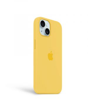 Etui LEVCORP do Apple iPhone 15 Silicone Słoneczny żółty