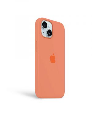 Etui LEVCORP do Apple iPhone 15 Silicone Świeży pomarańczowy