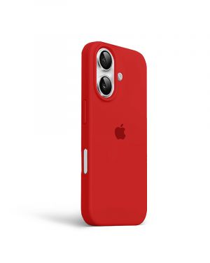 Etui LEVCORP do Apple iPhone 16 Silicone Czerwony
