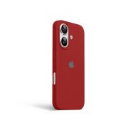 Etui LEVCORP do Apple iPhone 16 Silicone Czerwony chiński