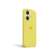 Etui LEVCORP do Apple iPhone 16 Silicone Cytrynowy żółty