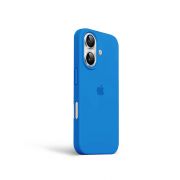 Etui LEVCORP do Apple iPhone 16 Silicone Jezioro błękitne