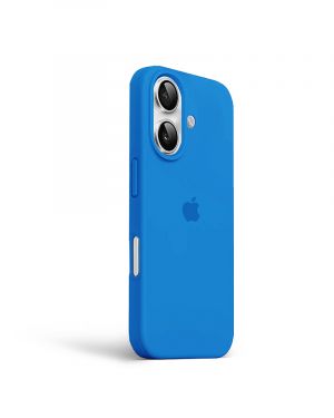 Etui LEVCORP do Apple iPhone 16 Silicone Jezioro błękitne