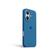 Etui LEVCORP do Apple iPhone 16 Silicone Kobaltowy błękit