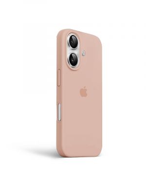 Etui LEVCORP do Apple iPhone 16 Silicone Kredowo różowy