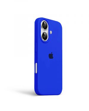 Etui LEVCORP do Apple iPhone 16 Silicone Błękit Paryża