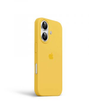 Etui LEVCORP do Apple iPhone 16 Silicone Słoneczny żółty