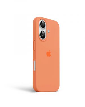 Etui LEVCORP do Apple iPhone 16 Silicone Świeży pomarańczowy