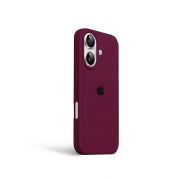 Etui LEVCORP do Apple iPhone 16 Silicone Dojrzała wiśnia