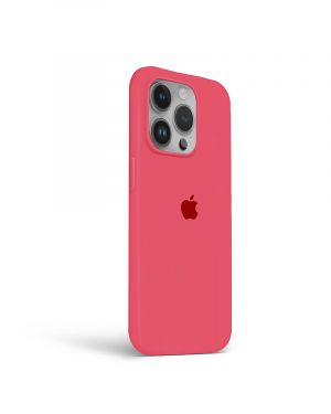 Etui LEVCORP do Apple iPhone 13 Pro Silicone Hibiskus czerwony