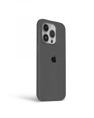 Etui LEVCORP do Apple iPhone 12 / 12 Pro Silicone Szary węgiel